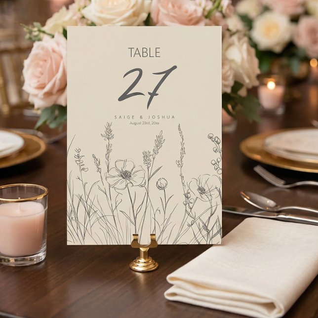 Sun-Washed Garden Border Wedding ID1283 Einladung (Von Creator hochgeladen)