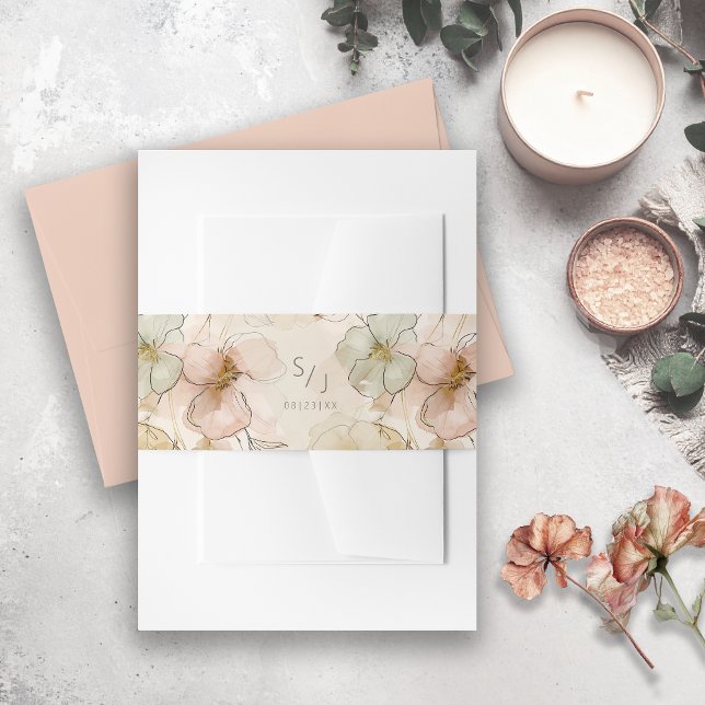 Sun-Washed Garden Wedding ID1283 Einladungsbanderole (Von Creator hochgeladen)