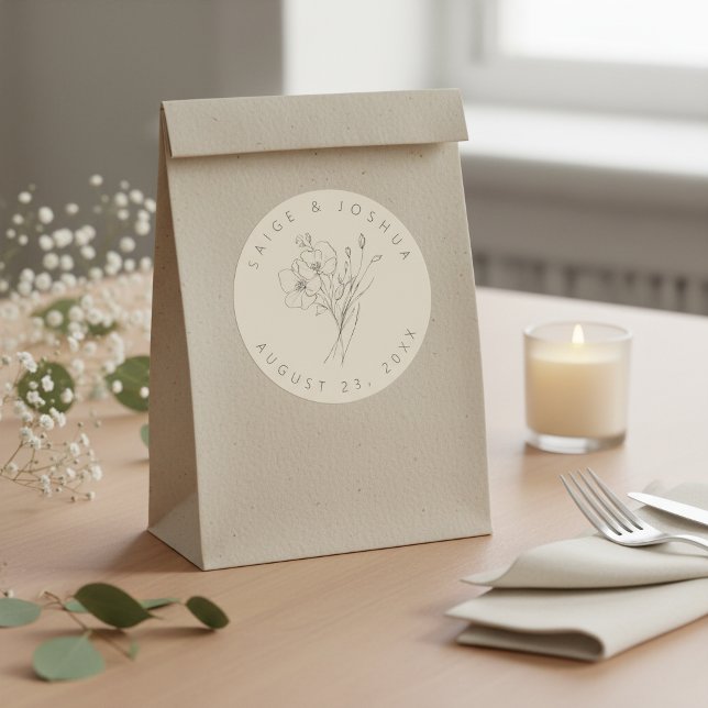 Sun-Washed Garden Wedding ID1283 Runder Aufkleber (Von Creator hochgeladen)