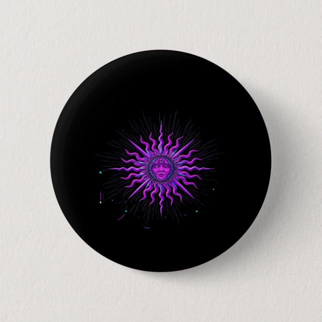 Sun - Whimsigoth Graphic Button (Vorderseite)