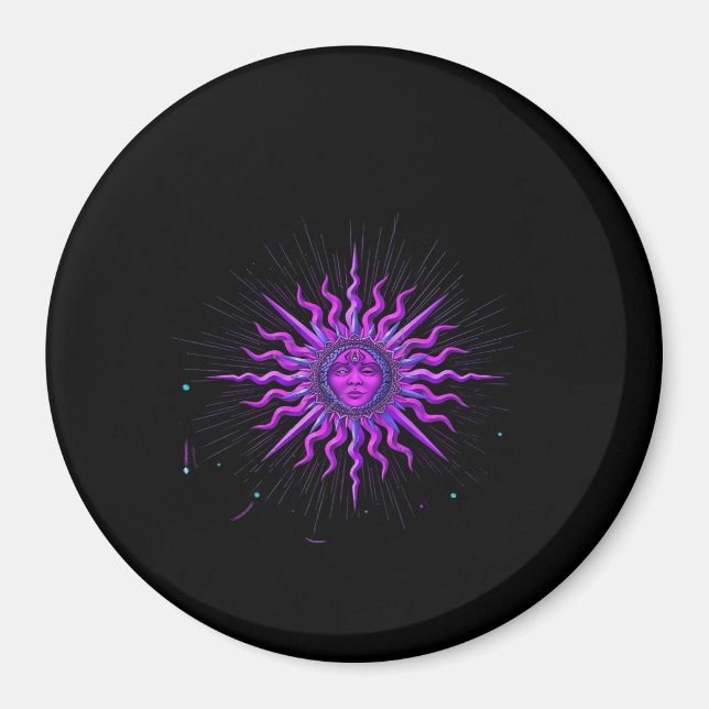 Sun - Whimsigoth Graphic Magnet (Vorne)