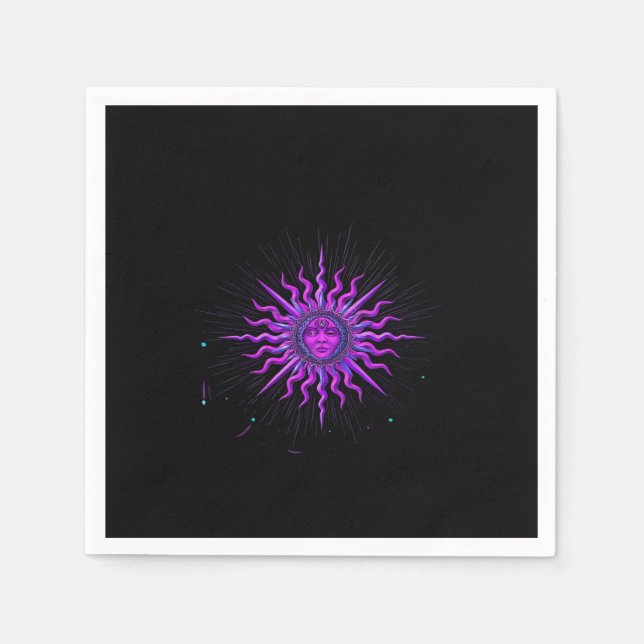 Sun - Whimsigoth Graphic Serviette (Vorderseite)