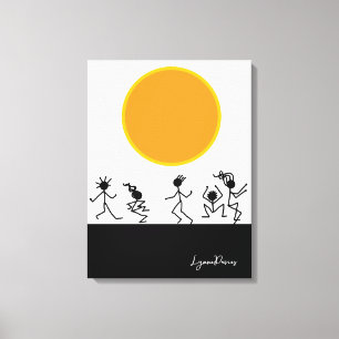 Sun Worshipers Stretched Canvas Print Leinwanddruck
