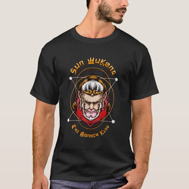 Sun Wukong Monkey King Chinese Mythos für Wuxia Ku T-Shirt (Vorderseite)