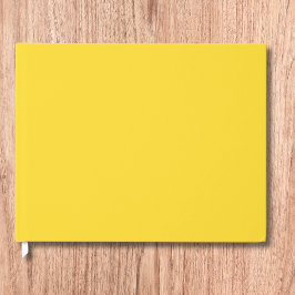 Sun Yellow Solid Color | Klassisches Elegant Gästebuch