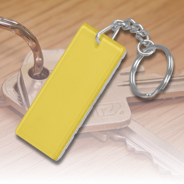 Sun Yellow Solid Color | Klassisches Elegant Schlüsselanhänger (Von Creator hochgeladen)