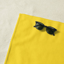 Sun Yellow Solid Color | Klassisches Elegant Strandtuch