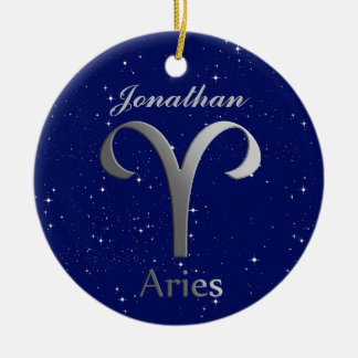 Sun-Zeichen mit Name Keramik Ornament