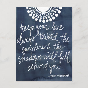 Sun Zitat II Postkarte