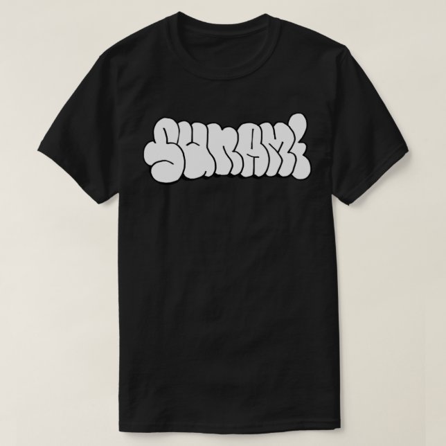 sunami style Sticker T-Shirt (Design vorne)