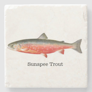 Sunapee Forelle-Fische Steinuntersetzer