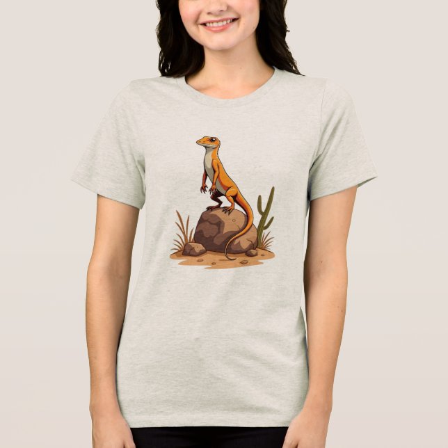 Sunbader Lizard Vibes Tri-Blend Shirt (Vorderseite)