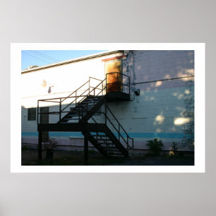 Sunbeam auf Treppenhausschacht Poster