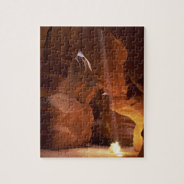 Sunbeam, der Tumbleweed auf Schluchtboden schlägt Puzzle (Vertikal)