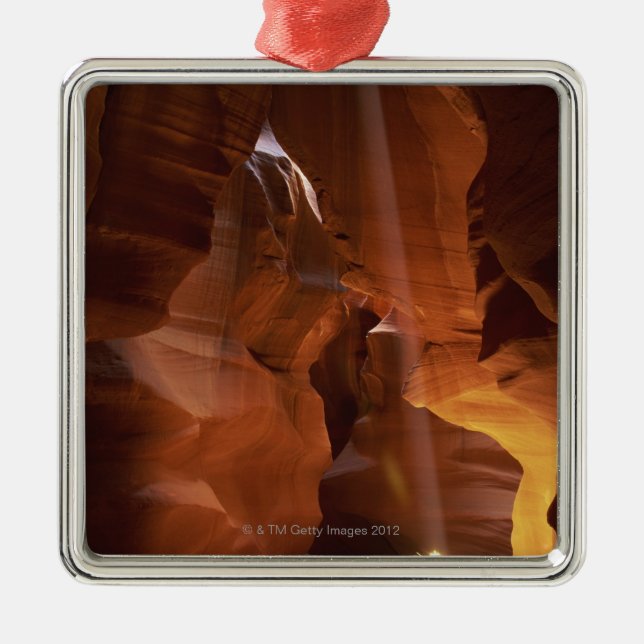 Sunbeam, der Tumbleweed auf Schluchtboden schlägt Silbernes Ornament (Vorne)