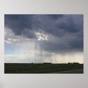 Sunbeam-Landschaft Poster