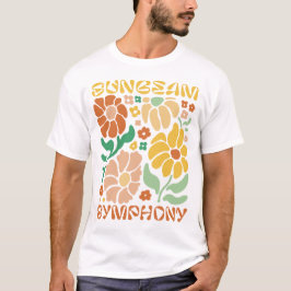 Sunbeam Symphony – Radiant Floral Burst for Spring T-Shirt