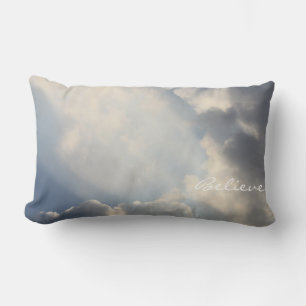 Sunbeam White Clouds Inspirational Glaube Lendenkissen