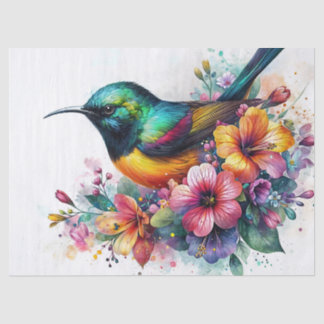 Sunbird Watercolor Art Seidenpapier