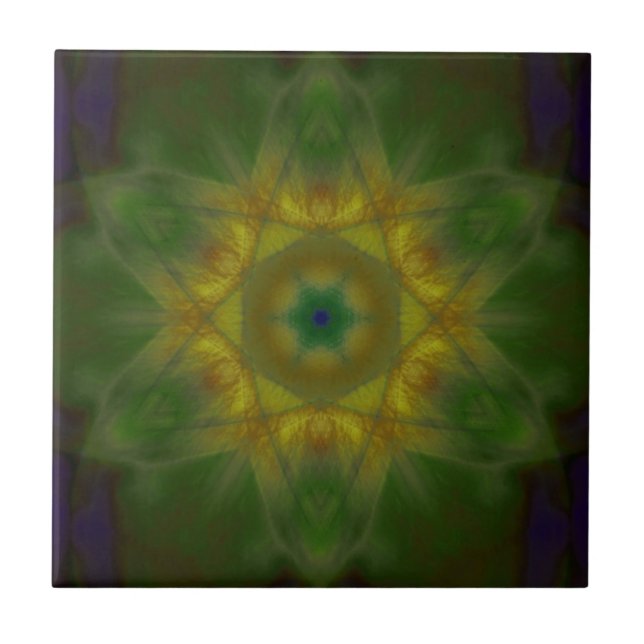 Sunbow Mandala Fliese (Vorderseite)