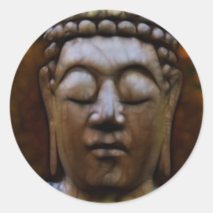 SunBuddha-Sticker Runder Aufkleber