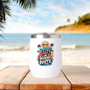 Sunburned Salty and Happy - Retro Beach Vibes