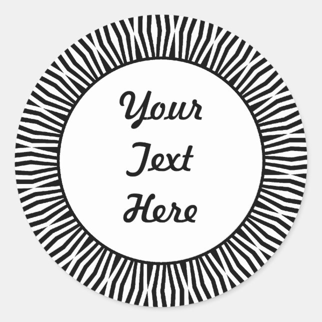 SunBurst 01 Runder Aufkleber (Vorderseite)