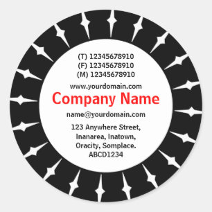 SunBurst 05 Runder Aufkleber