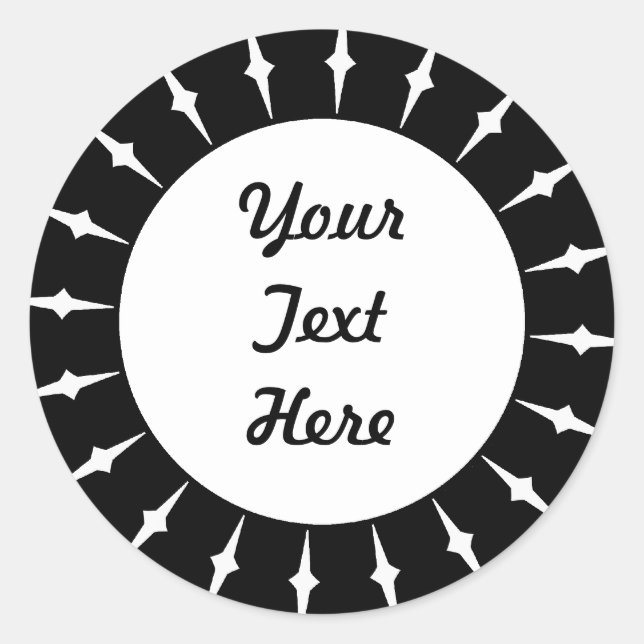 SunBurst 05 Runder Aufkleber (Vorderseite)