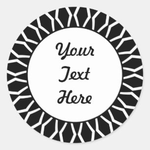 SunBurst 07 Runder Aufkleber