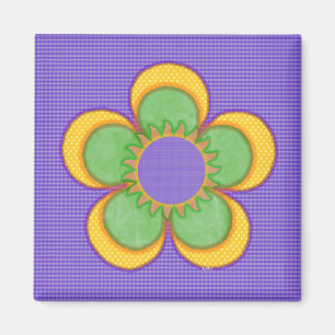 Sunburst-Blume Magnet