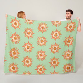 Sunburst Boho Fleece Blanket