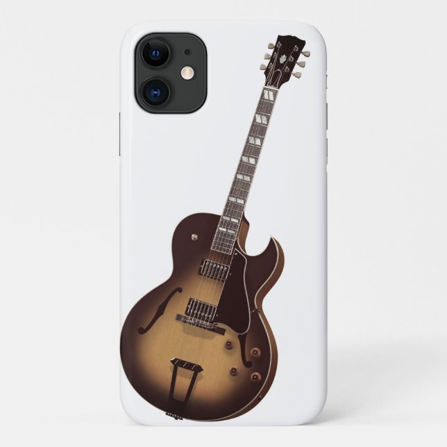 Sunburst Electric Guitar iPhone 11 Fall Case-Mate iPhone Hülle (Rückseite)