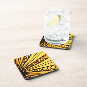 Sunburst Hard-Kunststoff-Untersetzer Getränkeuntersetzer