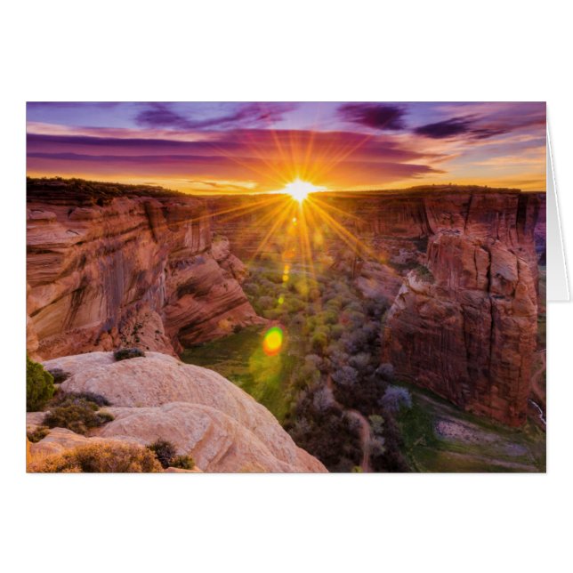 Sunburst in Canyon de Chelly, AZ (Vorderseite (Horizontal))