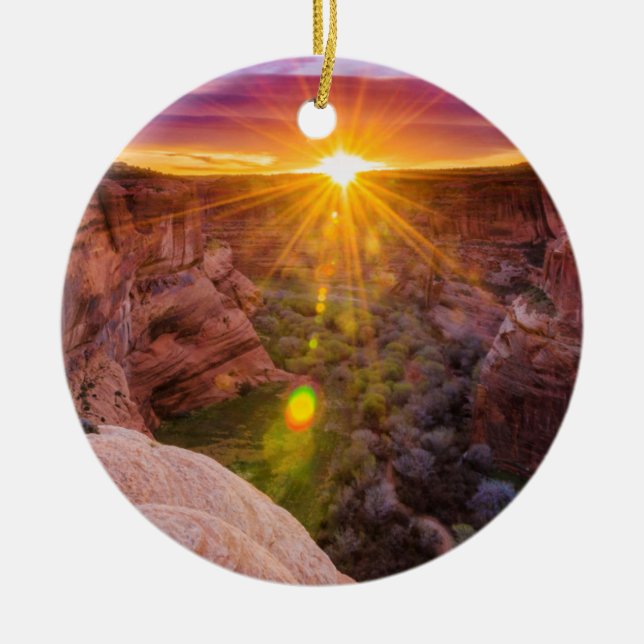 Sunburst in Canyon de Chelly, AZ Keramikornament (Vorne)