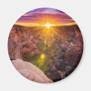 Sunburst in Canyon de Chelly, AZ Magnet