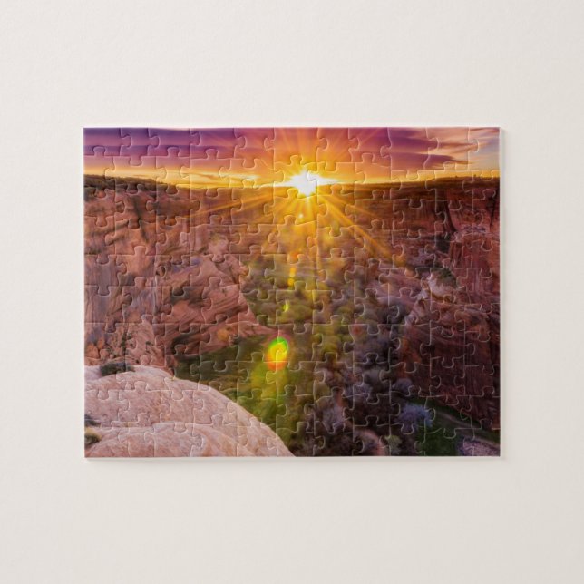 Sunburst in Canyon de Chelly, AZ Puzzle (Horizontal)