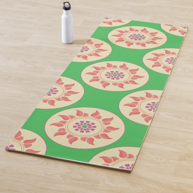 Sunburst Mandala Friedlich Yoga Mat Yogamatte (Beispiel)