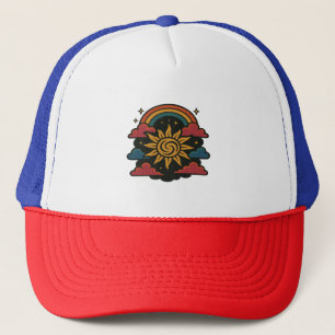 Sunburst Reverie - Vintager Tagtraum Truckerkappe