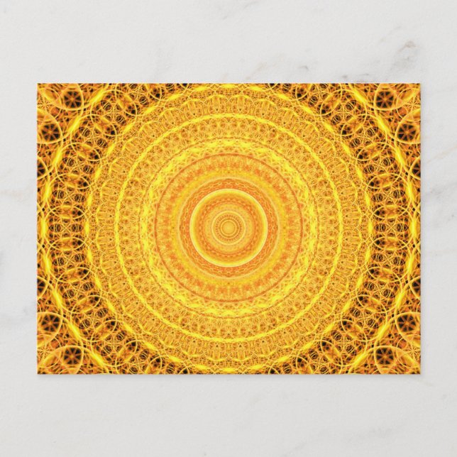 Suncatcher Mandala Postkarte (Vorderseite)