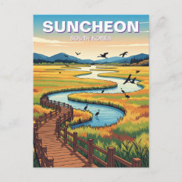 Suncheon Südkorea Postkarte