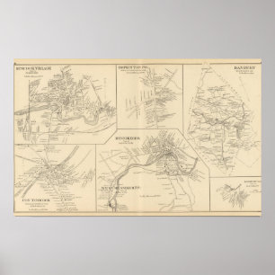 Suncock Village, Danbury, Henniker, W Henniker PO Poster