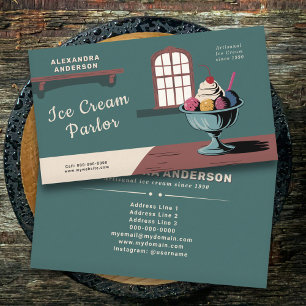 Sundae - Eisdiele Visitenkarte