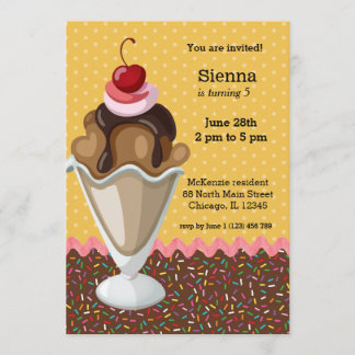 Sundae * Farbe wählen Einladung