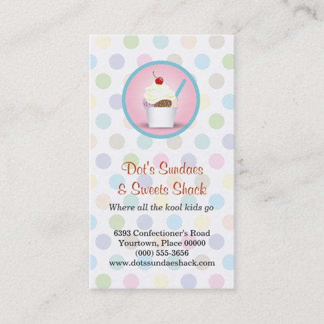 Sundae Shop Loyalty Prämien Treuekarte (Vorderseite)