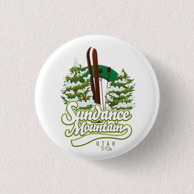 Sundance Mountain - Utah Ski Logo Button (Vorderseite)