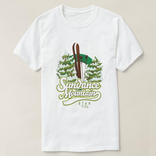 Sundance Mountain - Utah Ski Logo T-Shirt (Design vorne)