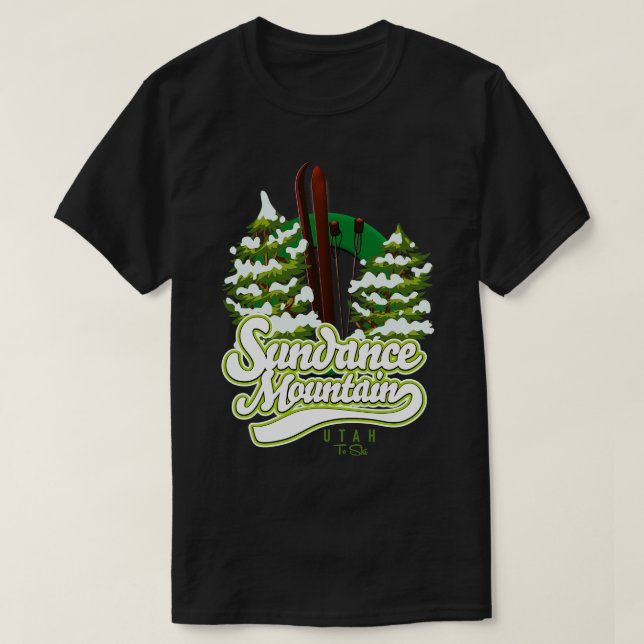 Sundance Mountain Utah Ski T-Shirt (Design vorne)
