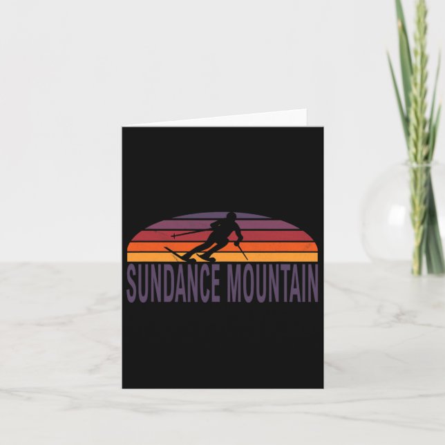Sundance Mountain Utah Usa Ski Resort Snowboarden Karte (Vorderseite)
